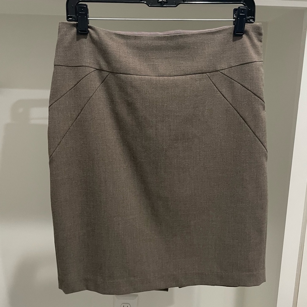 Light brown pencil skirt